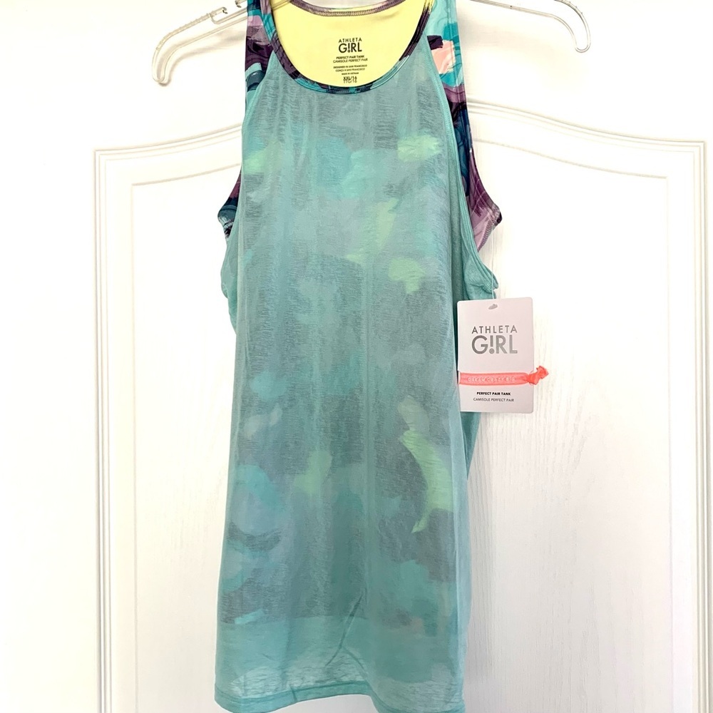 Athleta Girl Perfect Pair Tank‎ Mint Green NWT